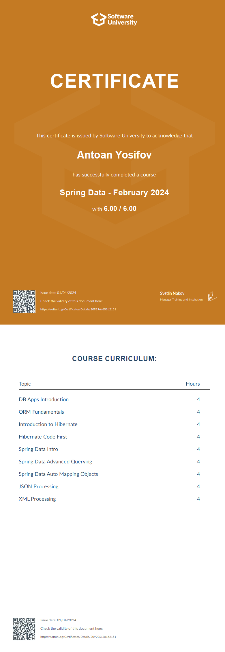 Spring Data February 2024